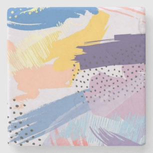 Abstraktes Muster Steinuntersetzer