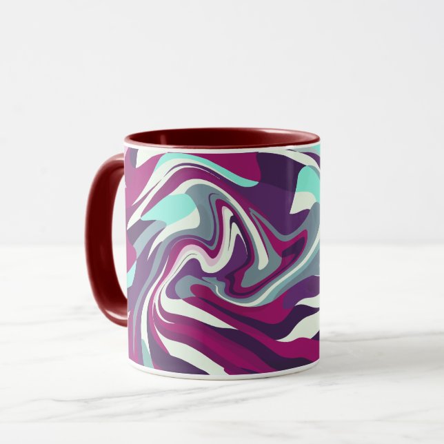 Abstraktes Muster Tasse (Vorderseite Links)