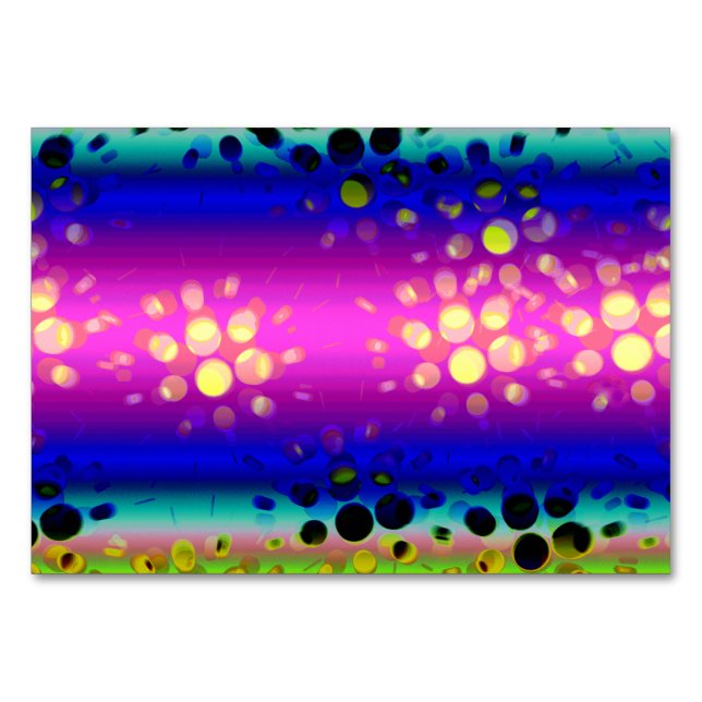 Abstraktes Muster Tischnummer (Vorderseite)