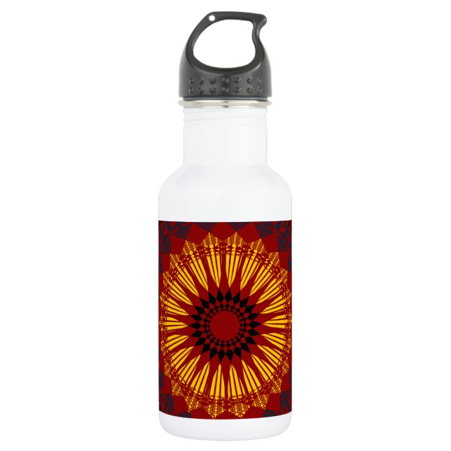 Abstraktes Muster Trinkflasche (Vorderseite)
