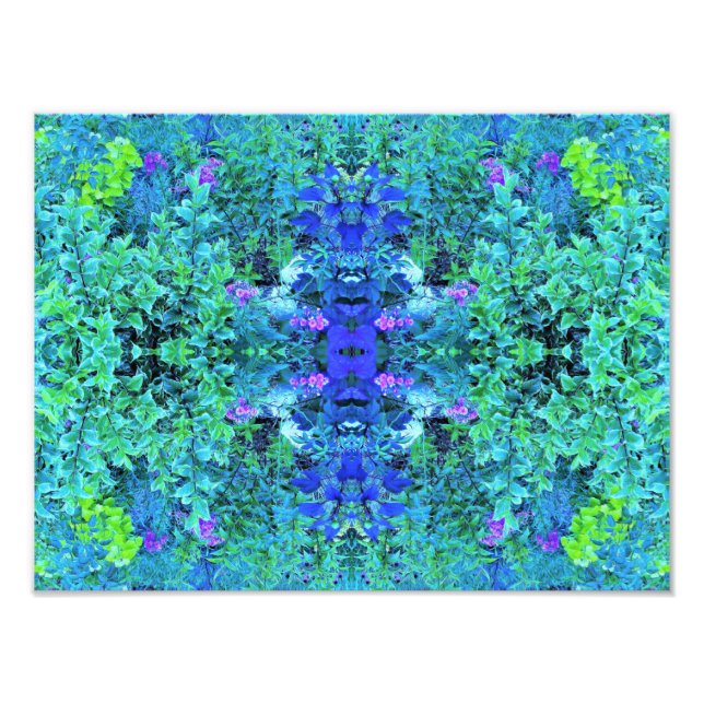 Abstraktes Muster und blaues Folienzmuster Fotodruck (Vorne)