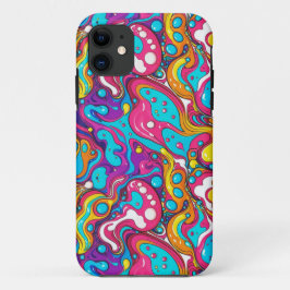 Abstraktes Musterdesign 1202 - iPhone Case