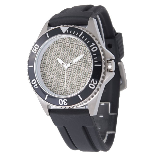 Abstraktes Musterdesign 1213 - Männerüberwachung Armbanduhr (Schrägansicht)