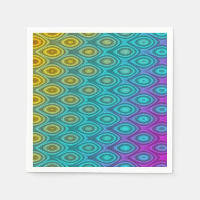 Abstraktes Musterdesign + Ihre Ideen Serviette (Vorderseite)