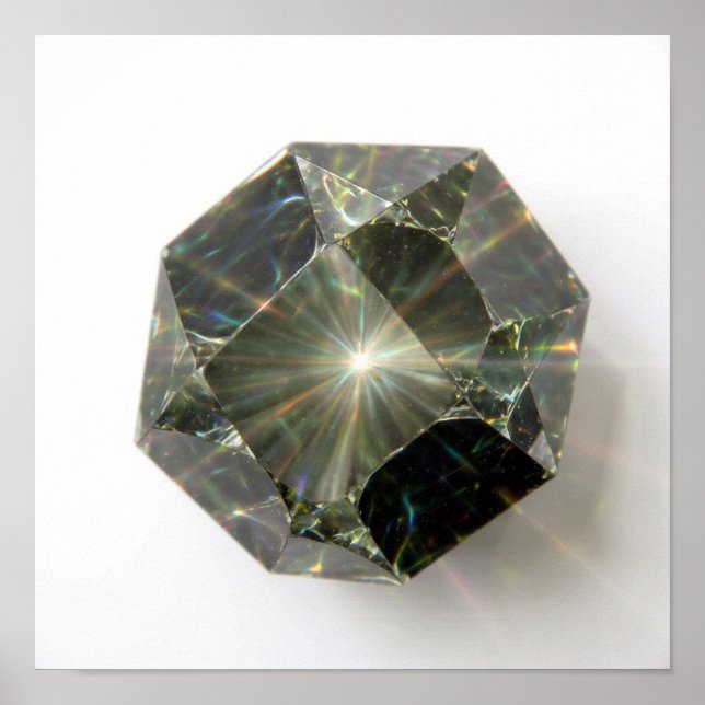 Abstraktes, Nah-up-Glaß - hell und farbig Poster (Vorne)