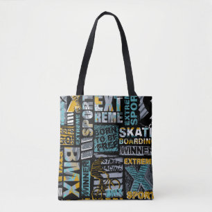 Abstraktes nahtloses Grunge-Muster. Urbane Stilmod Tasche
