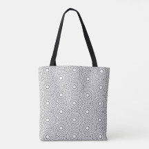 Abstraktes nahtloses Mandala-Design in Schwarz-Wei