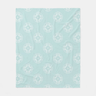 Abstraktes nahtloses Muster der Farbe Powder Blue Fleecedecke