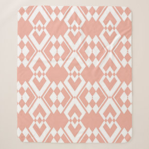 Abstraktes nahtloses Muster der Wachsblume in rosa Sherpadecke