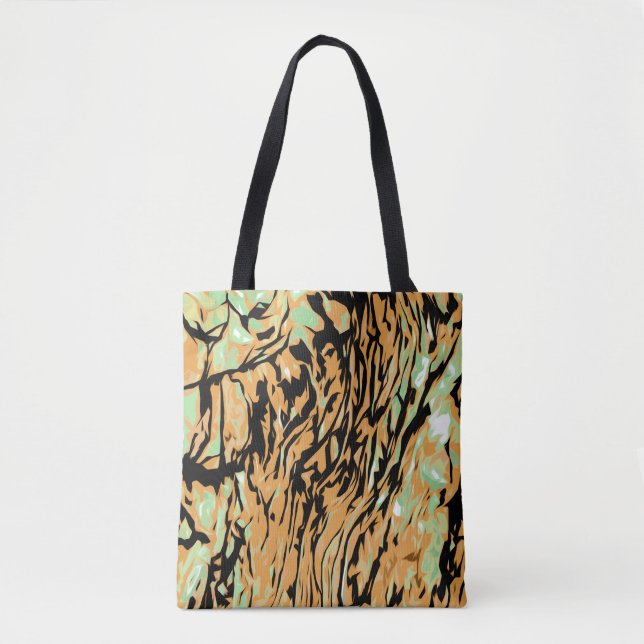 Abstraktes Naturmuster Tasche (Vorderseite)