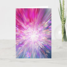 Abstraktes neon-pinkes und blaues Energie-Explosio
