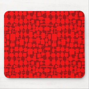 Abstraktes Netzwerk - Rot am Maroon 990000 Mousepad