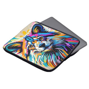 Abstraktes, niedliches und lustiges Tierkunstdesig Laptopschutzhülle