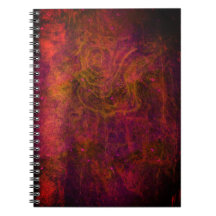 abstraktes Notebook "Crimson Galaxy"