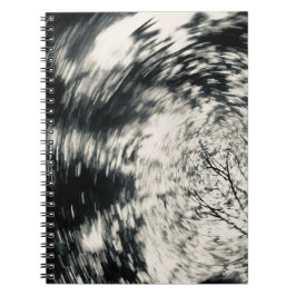 Abstraktes Notebook in Schwarzweiß Notizblock