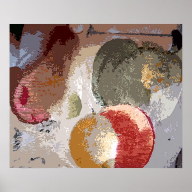 Abstraktes Obst Poster (Vorne)