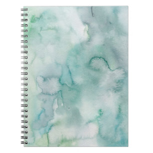 Abstraktes Ocean-Inspiriert Wasserfarben-Notebook Notizblock