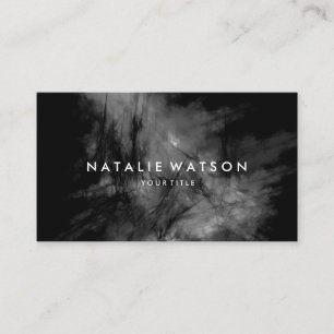 Abstraktes Öl-Malerei-dunkles Monochrom Visitenkarte