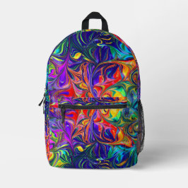 Abstraktes ÖlDruck Schneiden Rucksack