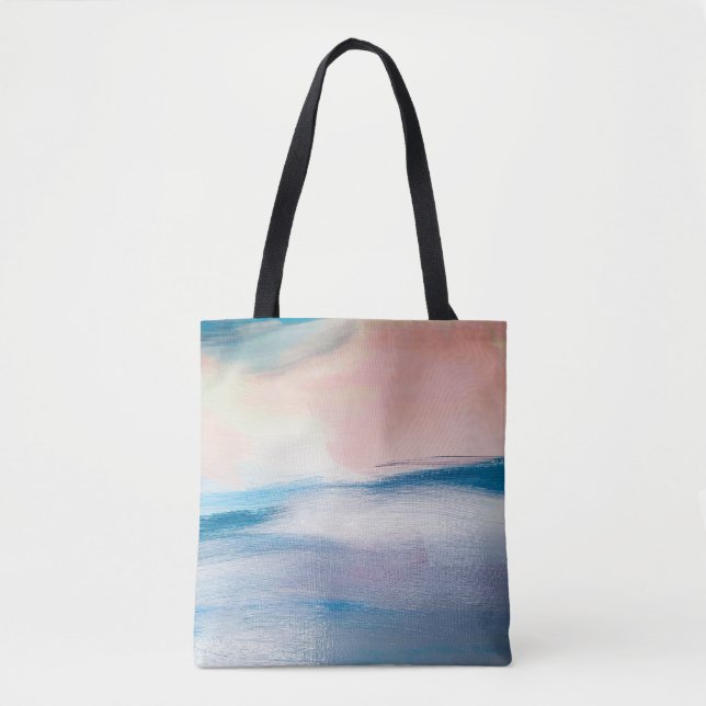 Abstraktes Ölgemälde, Leinwandtextur. Tasche (Vorderseite)
