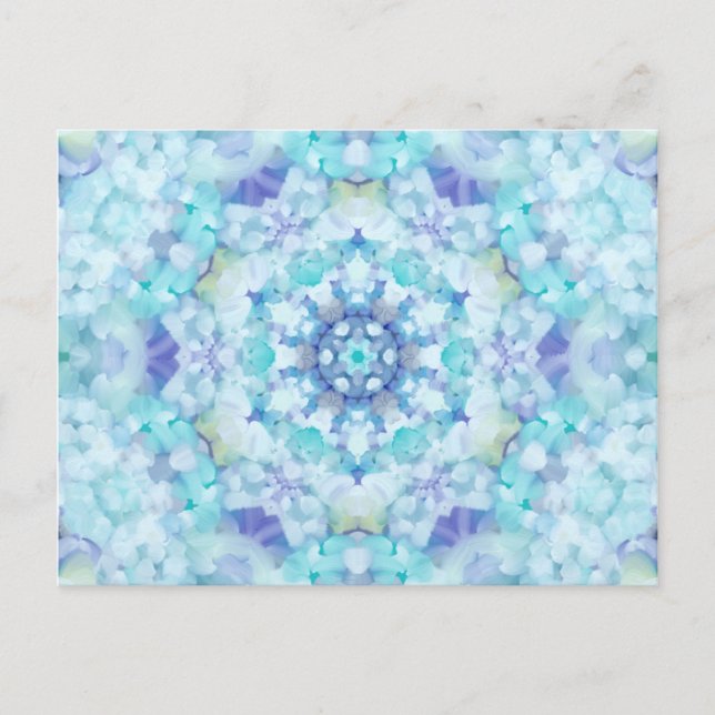 Abstraktes Ölgemälde Mandala Postkarte (Vorderseite)