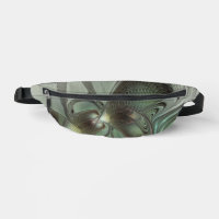 Abstraktes Olive Sage Green Grau Fraktal Art Fanta