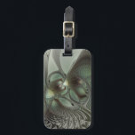 Abstraktes Olive Sage Green Grau Fraktal Art Fanta Gepäckanhänger<br><div class="desc">Abstrakte Fraktal-Kunst,  eine moderne und dekorative Fantasie-Schöpfung. Design für Ihr Gepäckanhänger und mehr.</div>