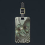 Abstraktes Olive Sage Green Grau Fraktal Art Fanta Gepäckanhänger<br><div class="desc">Abstrakte Fraktal-Kunst, eine moderne und dekorative Fantasie-Schöpfung. Design für Ihr Gepäckanhänger und mehr.</div>
