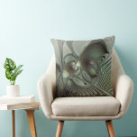 Abstraktes Olive Sage Green Grau Fraktal Art Fanta Kissen<br><div class="desc">Abstrakte Fraktal-Kunst,  eine moderne und dekorative Fantasie-Schöpfung. Design für Ihr Wurfkissen und mehr.</div>
