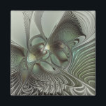 Abstraktes Olive Sage Green Grau Fraktal Art Fanta Magnet<br><div class="desc">Abstrakte Fraktal-Kunst, eine moderne und dekorative Fantasie-Schöpfung. Design für Ihren Magneten und mehr.</div>