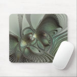 Abstraktes Olive Sage Green Grau Fraktal Art Fanta Mousepad<br><div class="desc">Abstrakte Fraktal-Kunst, eine moderne und dekorative Fantasie-Schöpfung. Design für Ihr Mousepad und mehr.</div>