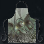 Abstraktes Olive Sage Green Grau Fraktal Art Fanta Schürze<br><div class="desc">Abstrakte Fraktal-Kunst,  eine moderne und dekorative Fantasie-Schöpfung. Design für Ihre Schürze und mehr.</div>