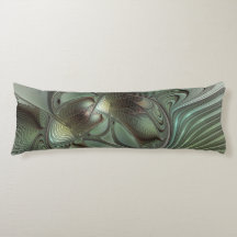 Abstraktes Olive Sage Green Grau Fraktal Art Fanta