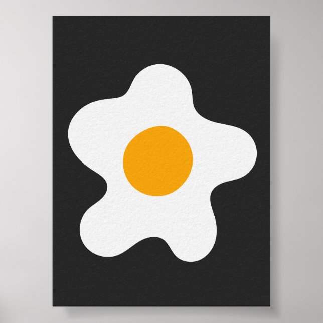 Abstraktes Omelet Ei Modern Art Poster (Vorne)