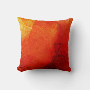 Abstraktes Orangefarbenes Kissen