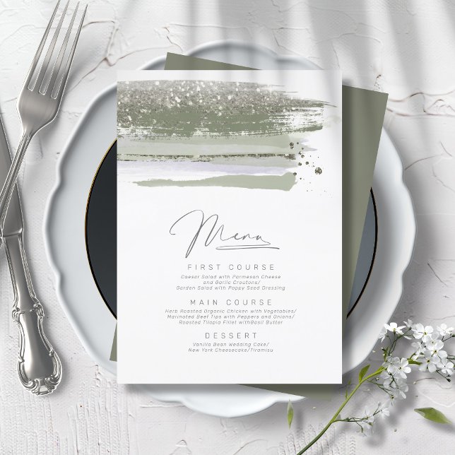 Abstraktes Paint Strokes Wedding Menu ID886 (Von Creator hochgeladen)