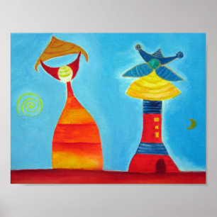 Abstraktes Painting Value Poster Paper (Matte)