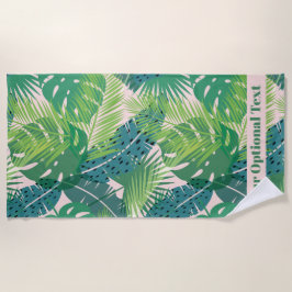 Abstraktes Palm Leaf Muster individuelles Textuch Strandtuch