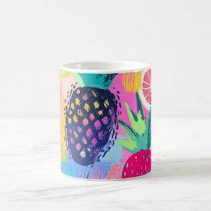 Abstraktes Paradies für tropische Früchte Kaffeetasse