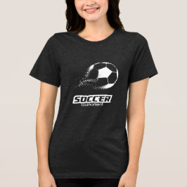 Abstraktes Partikel-Fußball-Turnier-Design Tri-Blend Shirt