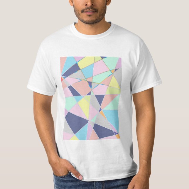 abstraktes Pastal T-Shirt (Vorderseite)