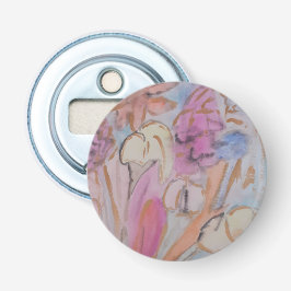 Abstraktes Pastel Floral Flaschenöffner