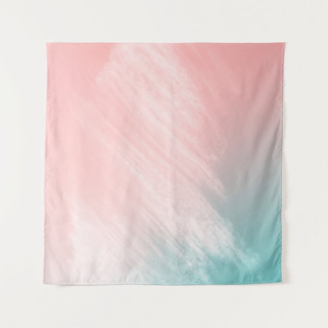ABSTRAKTES PASTEL UND MINDESTWAND WANDTEPPICH (Vorderseite)