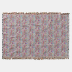 Abstraktes Pastell-Blumen-Wurfdecke Decke