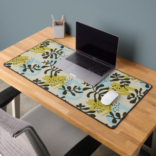 Abstraktes Pastell Grün Blau Muster Schreibtischunterlage