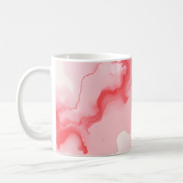 Abstraktes Pastell Kaffeetasse (Links)