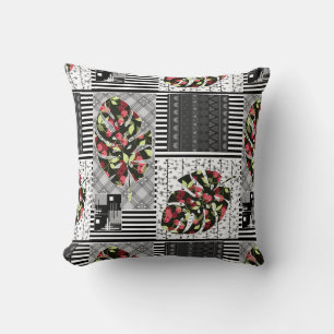 Abstraktes Patchwork-Quilt-Stöpsel Kissen