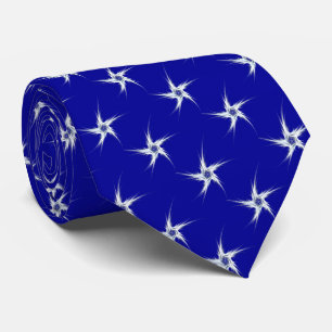Abstraktes Patriotisches Fraktal Stars Necktie Krawatte