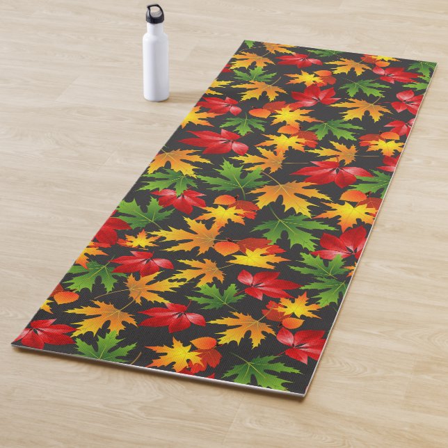 ABSTRAKTES PATTER FÜR  FALL-AUTUMNMAPLE YOGAMATTE (Beispiel)