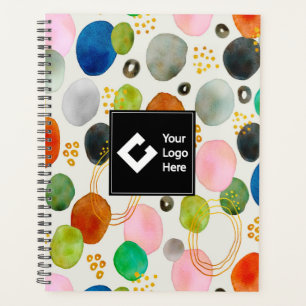Abstraktes Pebble Gold Glitzer Art Planer